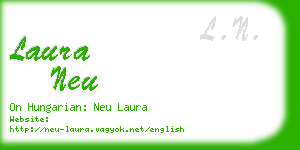 laura neu business card